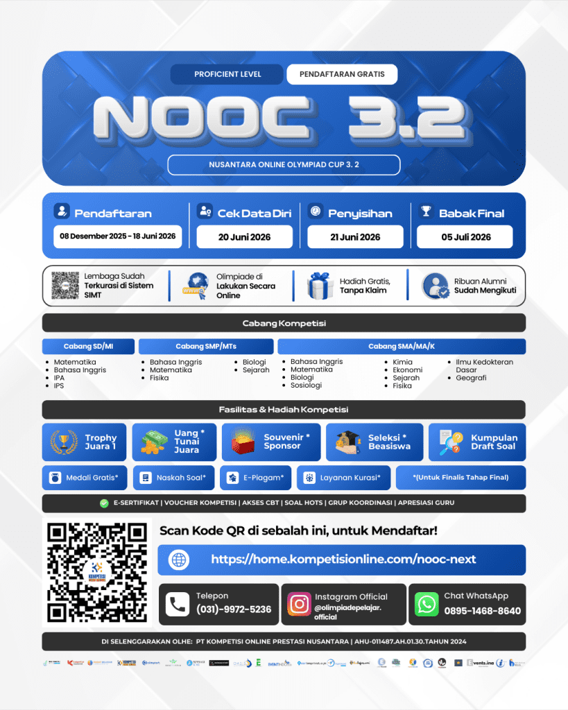 NOOC RESMI DAN TERDAFTAR DI SIMT KURASI